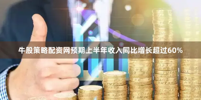 牛股策略配资网预期上半年收入同比增长超过60%