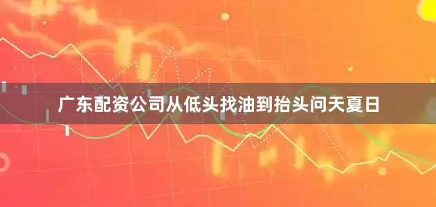 广东配资公司从低头找油到抬头问天夏日